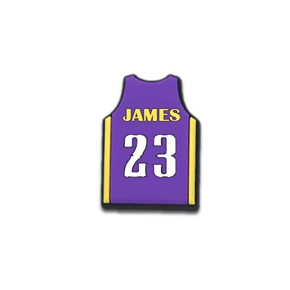 Lakers Croc Charm Set | Lakers Jibbitz | Basketball Croc Charms | Bracelet Charm - Picture 2 of 5